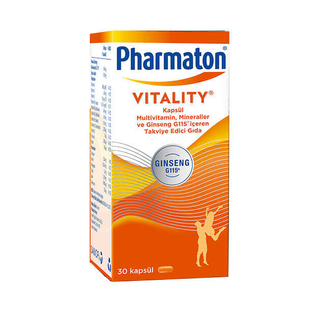 قرص فارماتون آلمانی‬‎ اصل 100 عددی - Pharmaton Vitality Food Supplement Caplets, 100 Caplets